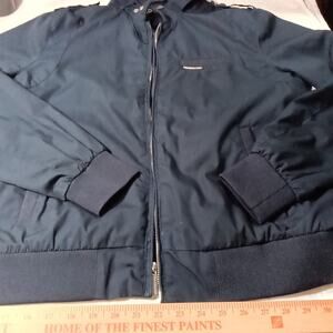 Members Only Mens Jacket Size Small Navy Blue Classic Iconic Windbreaker Preppy